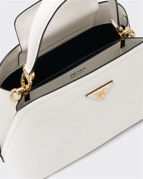 prada matinee mini bag|White Medium Saffiano Leather Prada Matinée Bag .